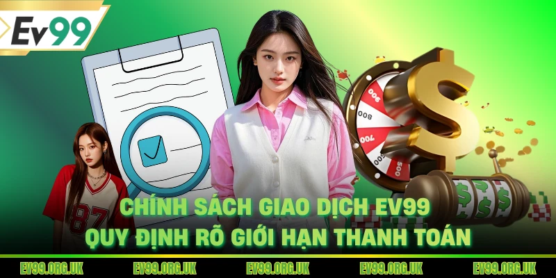 Chính sách giao dịch EV99 quy định rõ giới hạn thanh toán